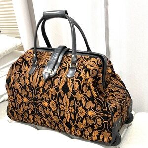 Raviani Tapestry Carry On Travel Black NFR western cowgirl black copper color